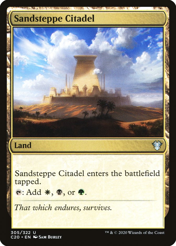 Sandsteppe Citadel [Commander 2020] | Card Citadel