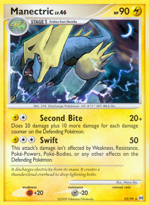 Manectric (22/99) [Platinum: Arceus] | Card Citadel