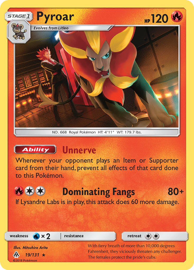 Pyroar (19/131) [Sun & Moon: Forbidden Light] | Card Citadel