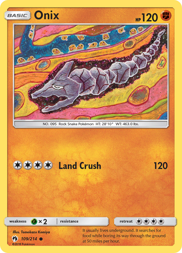 Onix (109/214) [Sun & Moon: Lost Thunder] | Card Citadel