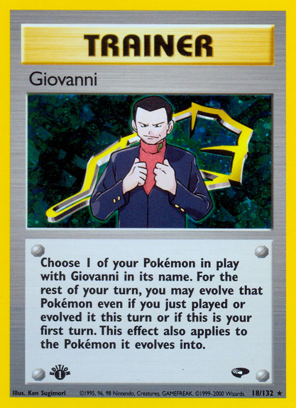 Giovanni (18/132) [Gym Challenge 1st Edition] | Card Citadel