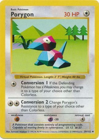 Porygon (39/102) [Base Set Shadowless Unlimited] | Card Citadel