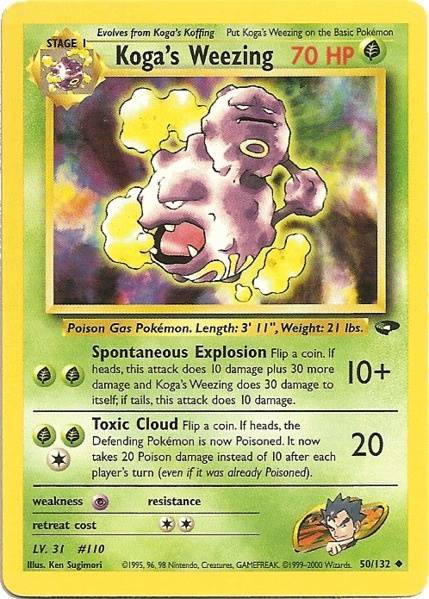 Koga's Weezing (50/132) [Gym Challenge Unlimited] | Card Citadel