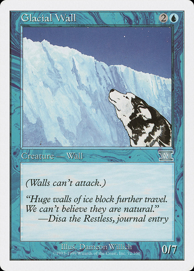 Glacial Wall [Classic Sixth Edition] | Card Citadel