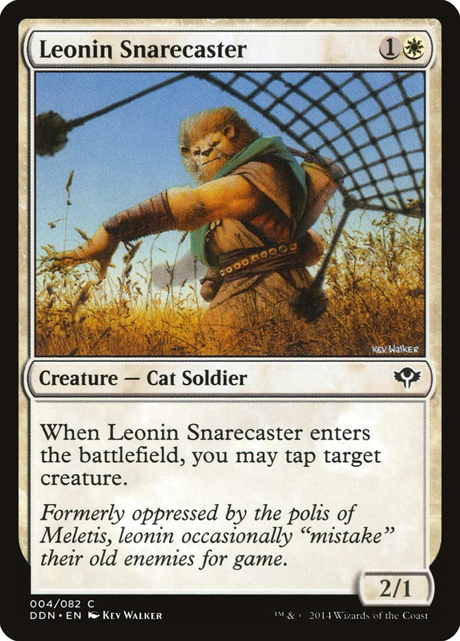 Leonin Snarecaster [Duel Decks: Speed vs. Cunning] | Card Citadel