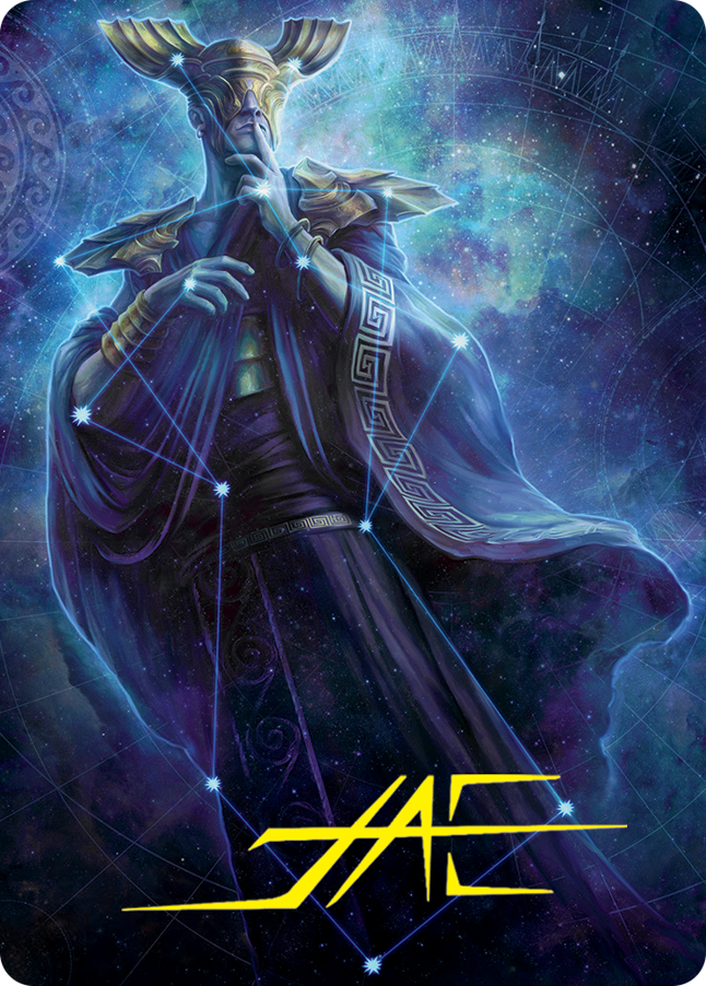 Atris, Oracle of Half-Truths Art Card (Gold-Stamped Signature) [March of the Machine Art Series] | Card Citadel