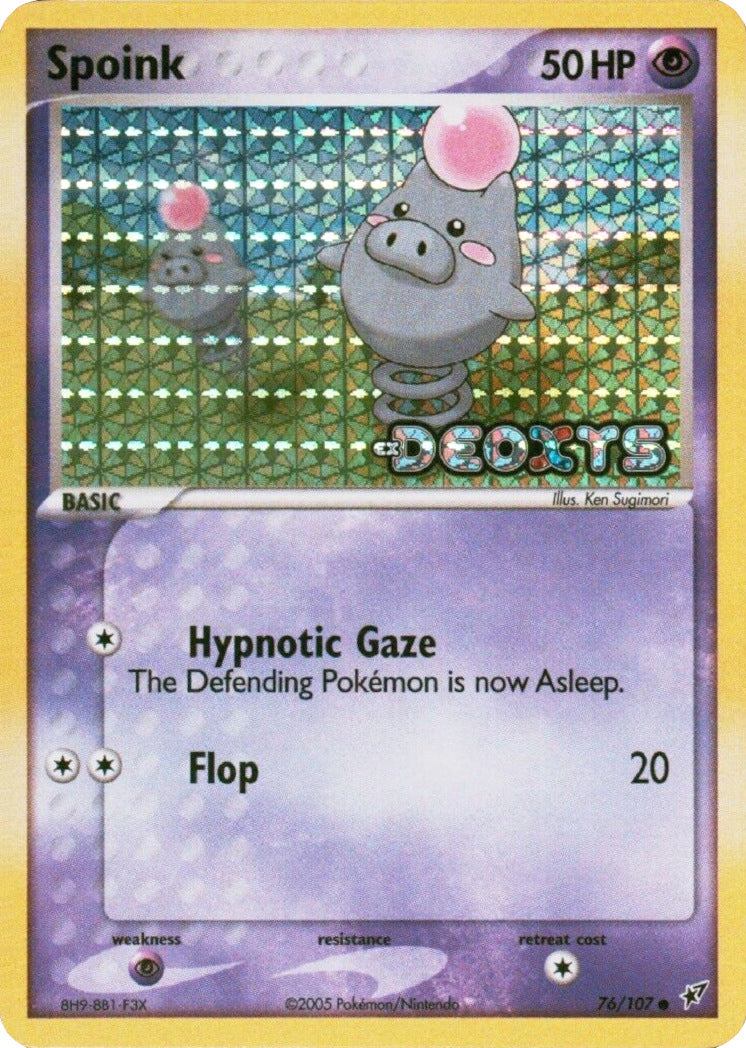 Spoink (76/107) (Stamped) [EX: Deoxys] | Card Citadel