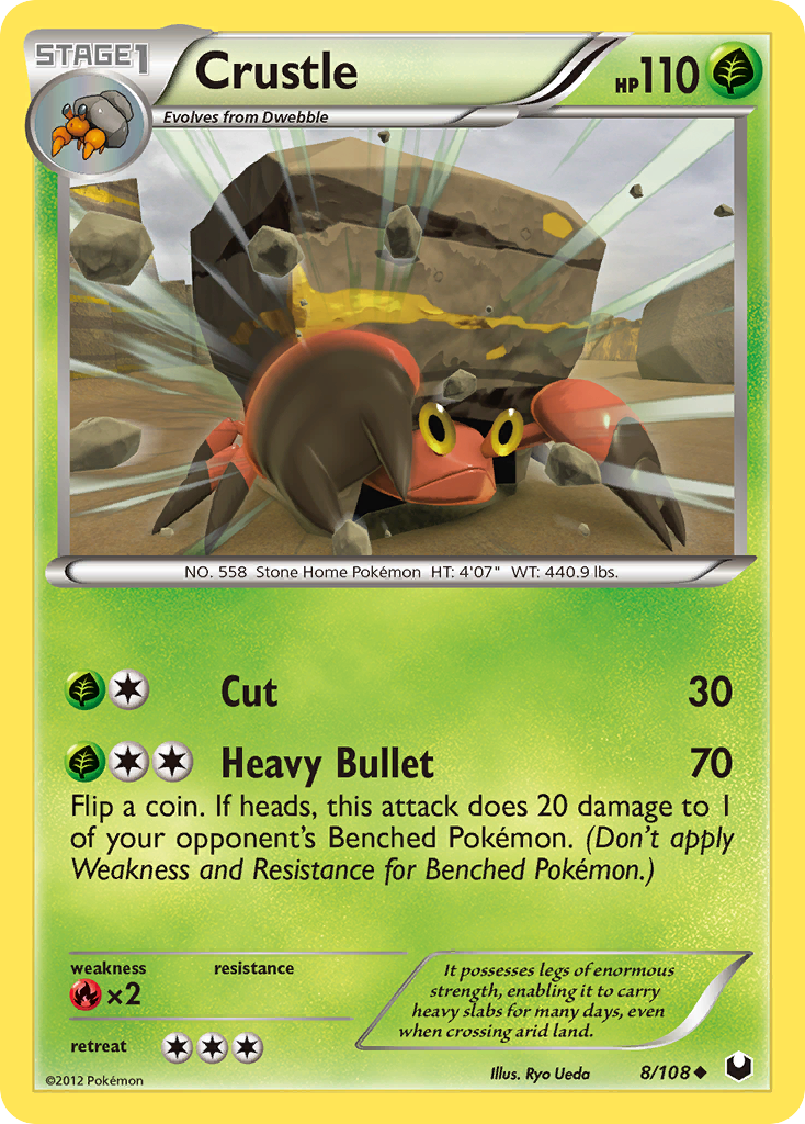 Crustle (8/108) [Black & White: Dark Explorers] | Card Citadel