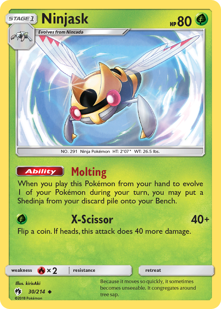 Ninjask (30/214) [Sun & Moon: Lost Thunder] | Card Citadel