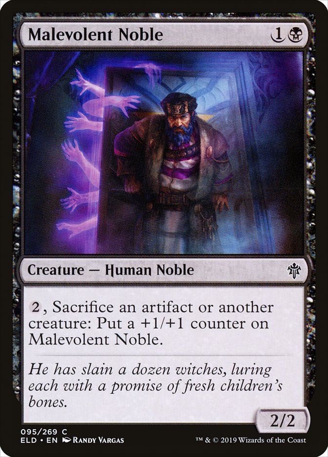 Malevolent Noble [Throne of Eldraine] | Card Citadel