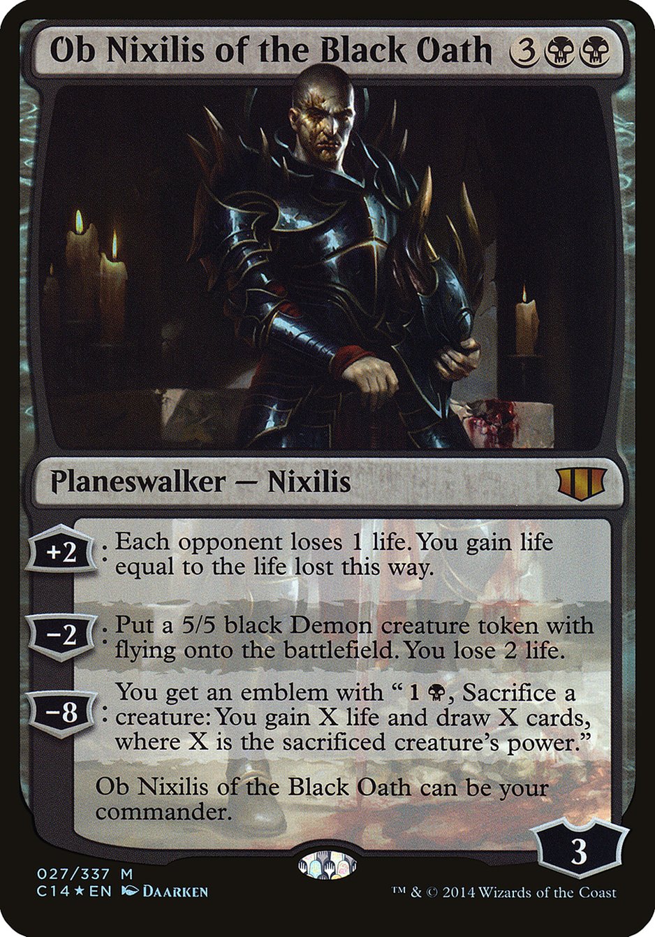 Ob Nixilis of the Black Oath (Commander 2014) [Commander 2014 Oversized] | Card Citadel