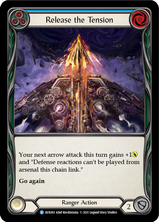Release the Tension (Blue) [EVR093] (Everfest)  1st Edition Rainbow Foil | Card Citadel