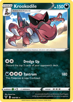 Krookodile (109/185) [Sword & Shield: Vivid Voltage] | Card Citadel