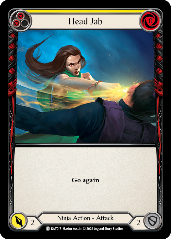 Head Jab (Yellow) [KAT017] (Outsiders Katsu Blitz Deck) | Card Citadel