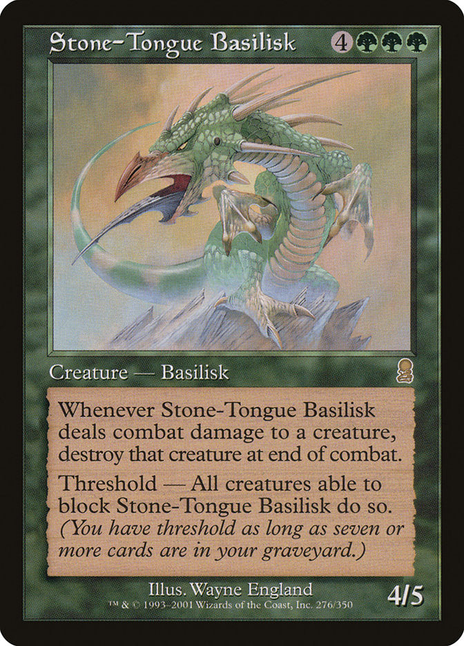 Stone-Tongue Basilisk [Odyssey] | Card Citadel