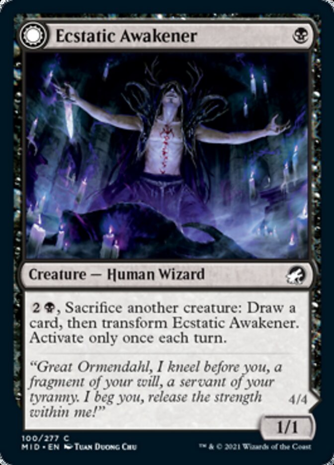 Ecstatic Awakener // Awoken Demon [Innistrad: Midnight Hunt] | Card Citadel