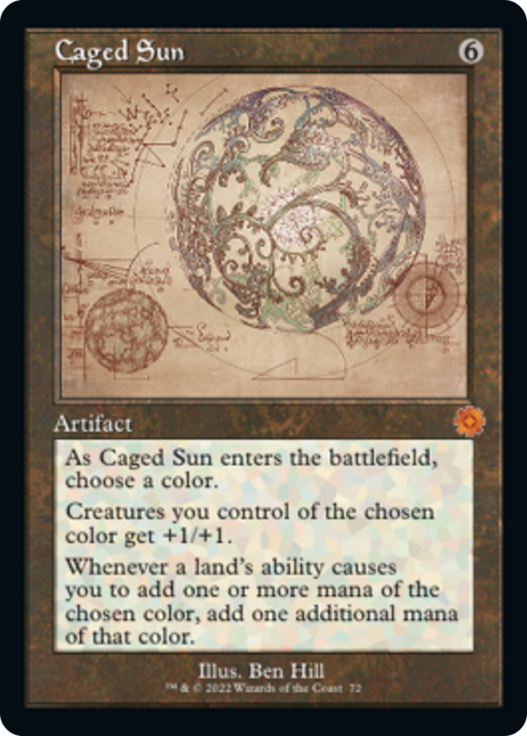 Caged Sun (Retro Schematic) [The Brothers' War Retro Artifacts] | Card Citadel