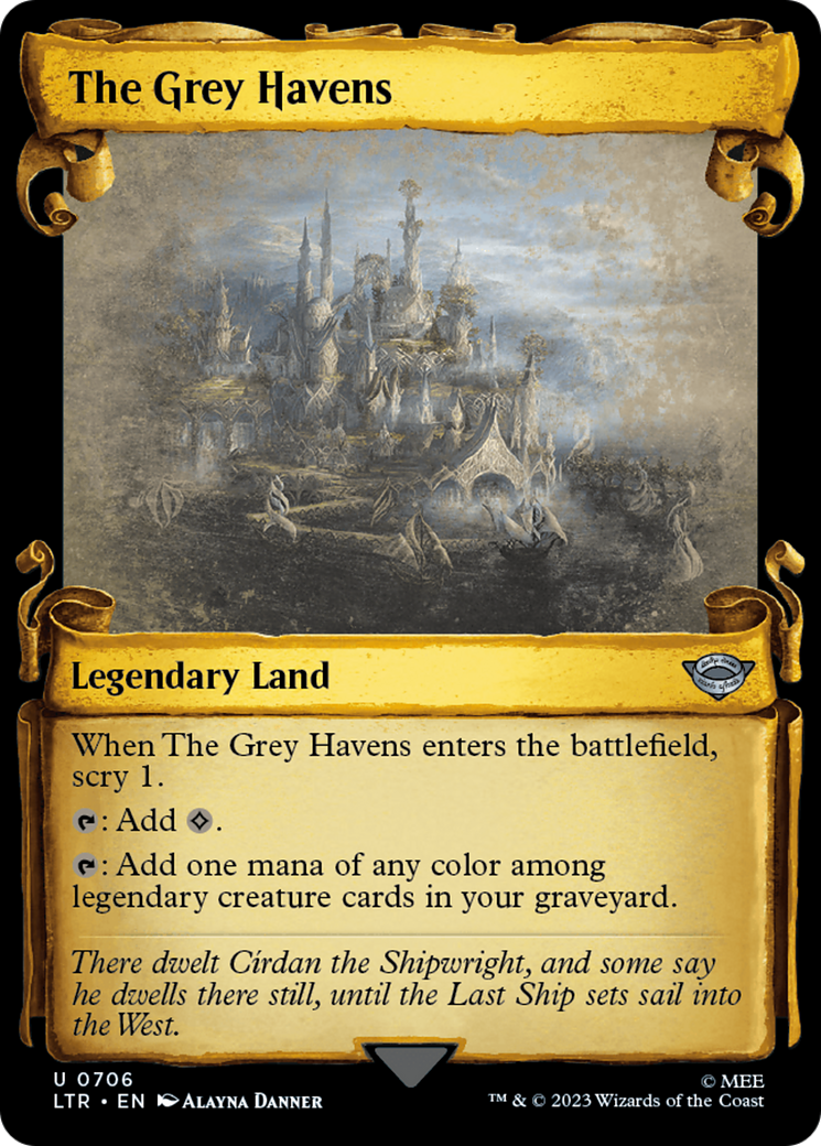 The Grey Havens [The Lord of the Rings: Tales of Middle-Earth Showcase Scrolls] | Card Citadel