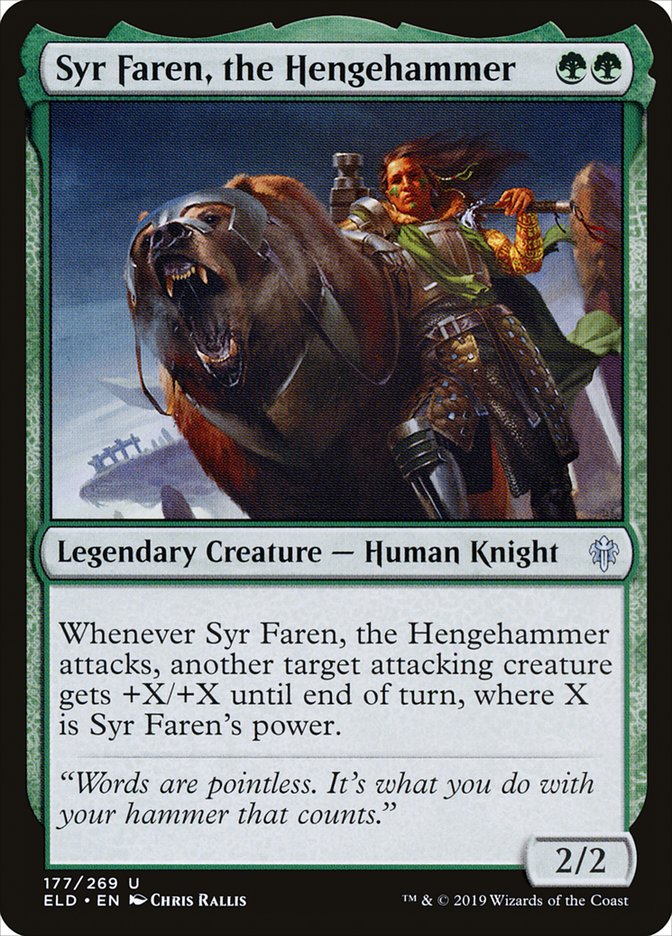 Syr Faren, the Hengehammer [Throne of Eldraine] | Card Citadel