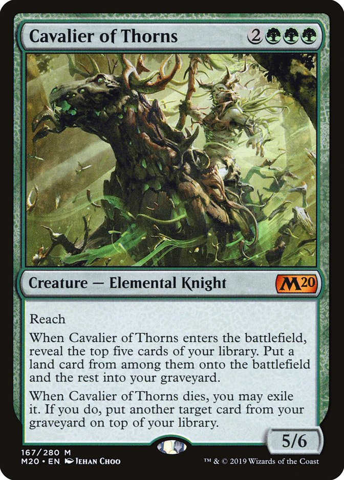 Cavalier of Thorns [Core Set 2020] | Card Citadel