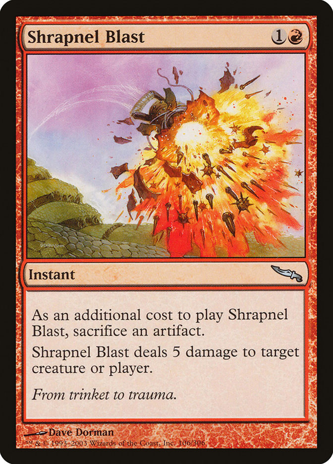 Shrapnel Blast [Mirrodin] | Card Citadel