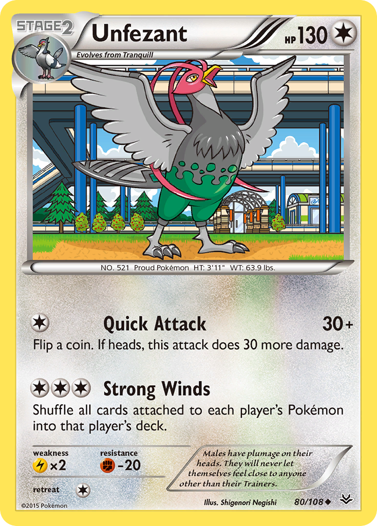 Unfezant (80/108) [XY: Roaring Skies] | Card Citadel