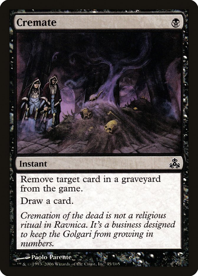 Cremate [Guildpact] | Card Citadel