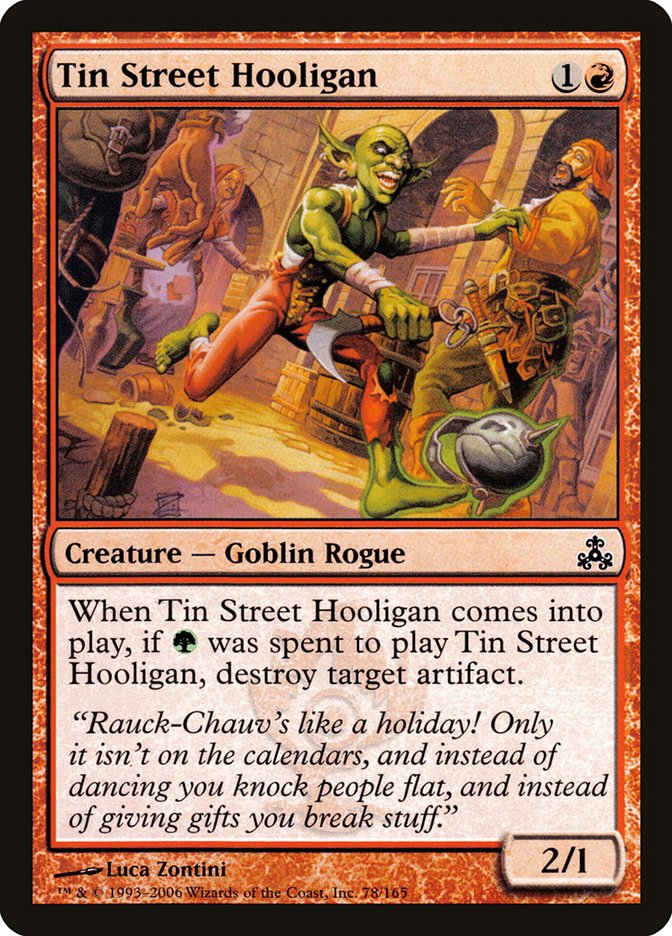 Tin Street Hooligan [Guildpact] | Card Citadel