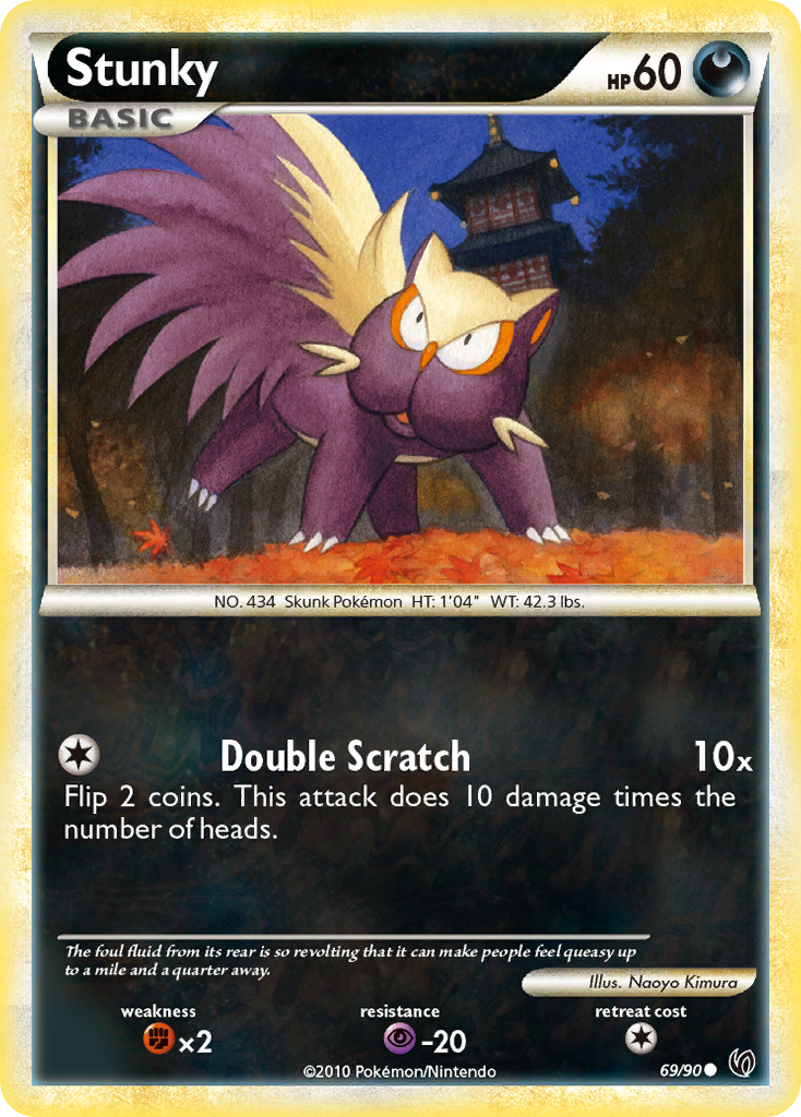 Stunky (69/90) [HeartGold & SoulSilver: Undaunted] | Card Citadel