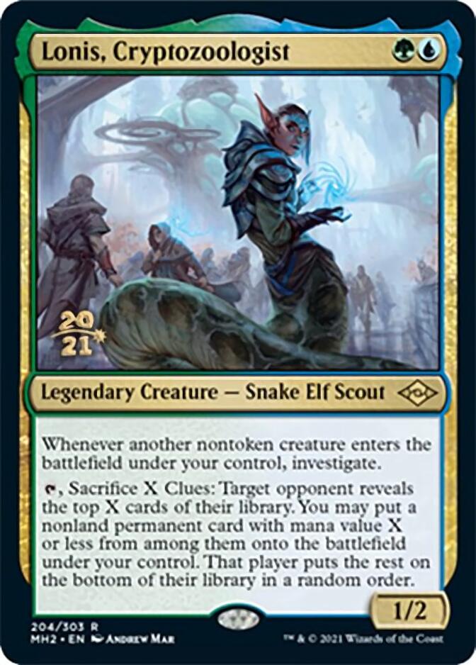 Lonis, Cryptozoologist [Modern Horizons 2 Prerelease Promos] | Card Citadel