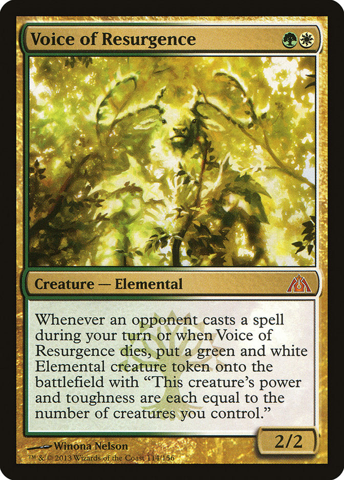 Voice of Resurgence [Dragon's Maze] | Card Citadel