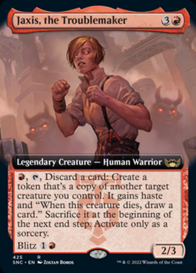 Jaxis, the Troublemaker (Extended Art) [Streets of New Capenna] | Card Citadel