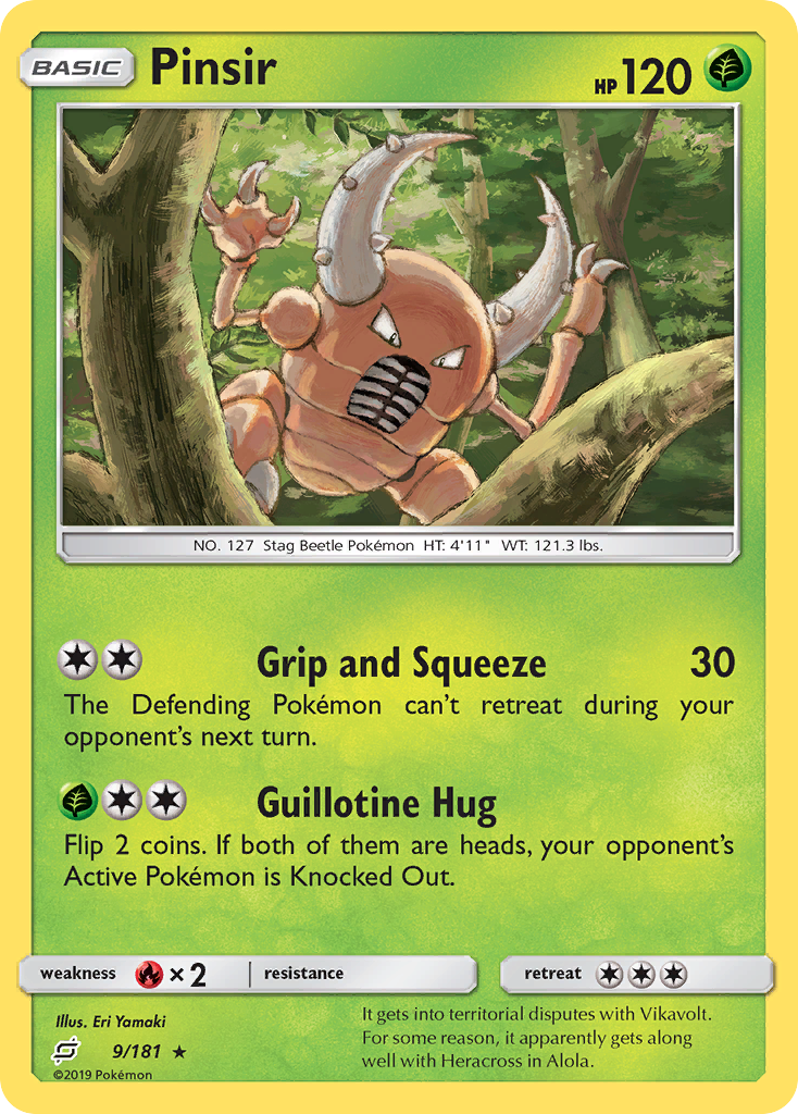 Pinsir (9/181) [Sun & Moon: Team Up] | Card Citadel