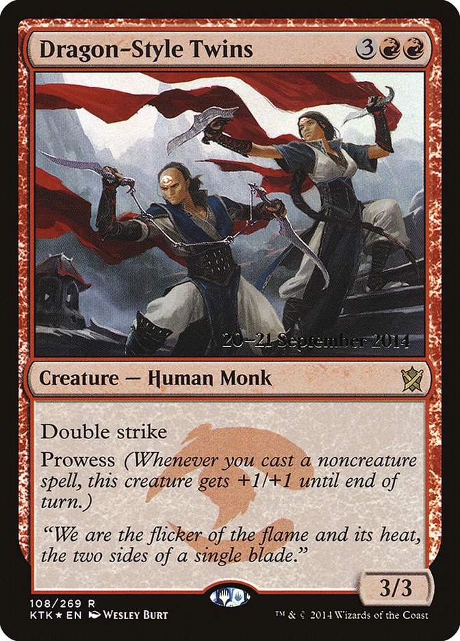 Dragon-Style Twins [Khans of Tarkir Promos] | Card Citadel