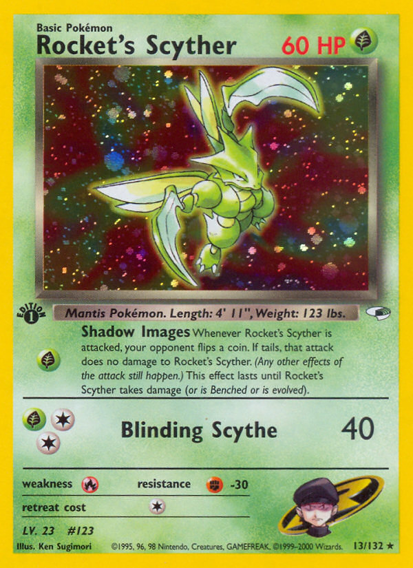 Rocket's Scyther (13/132) [Gym Heroes 1st Edition] | Card Citadel