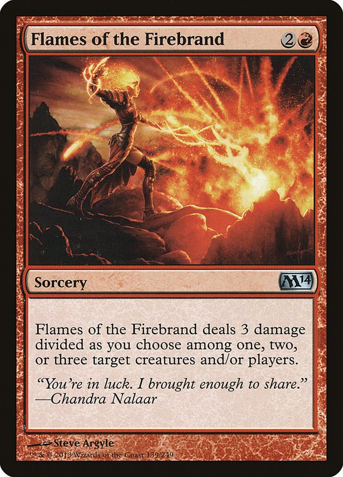 Flames of the Firebrand [Magic 2014] | Card Citadel