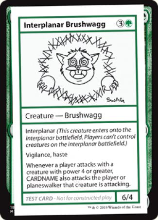 Interplanar Brushwagg (2021 Edition) [Mystery Booster Playtest Cards] | Card Citadel