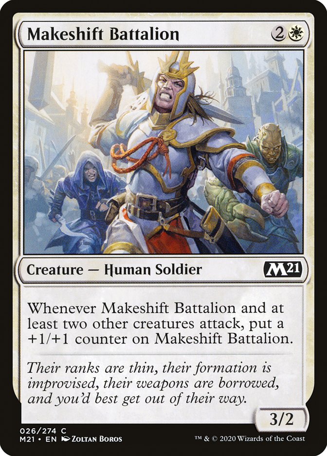 Makeshift Battalion [Core Set 2021] | Card Citadel