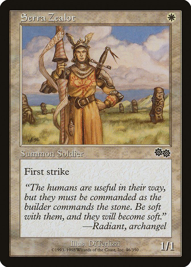 Serra Zealot [Urza's Saga] | Card Citadel