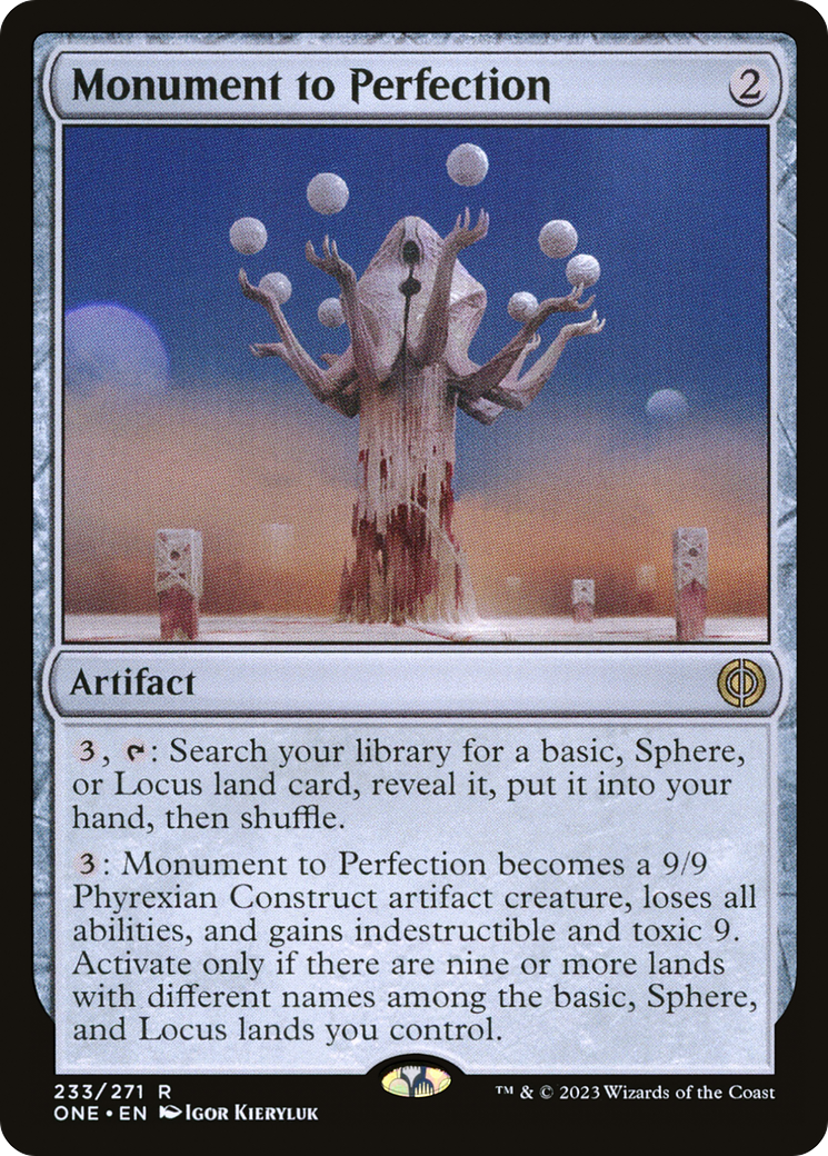 Monument to Perfection [Phyrexia: All Will Be One] | Card Citadel