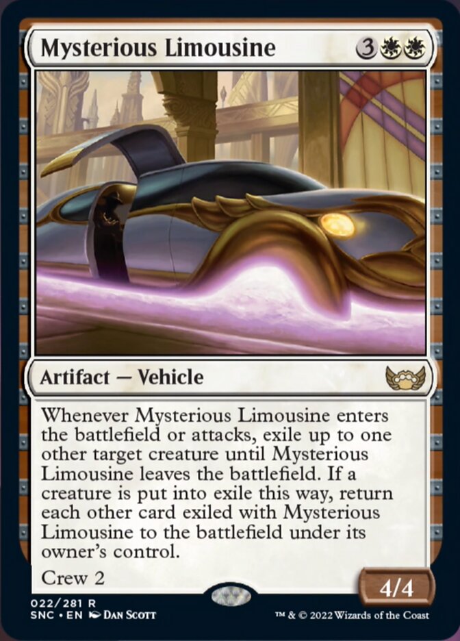 Mysterious Limousine [Streets of New Capenna] | Card Citadel