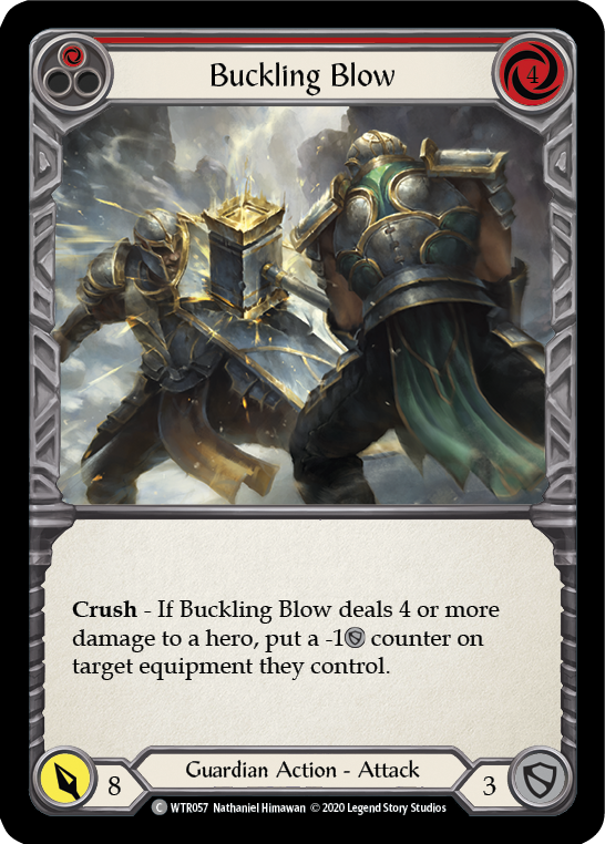 Buckling Blow (Red) [U-WTR057] (Welcome to Rathe Unlimited)  Unlimited Rainbow Foil | Card Citadel