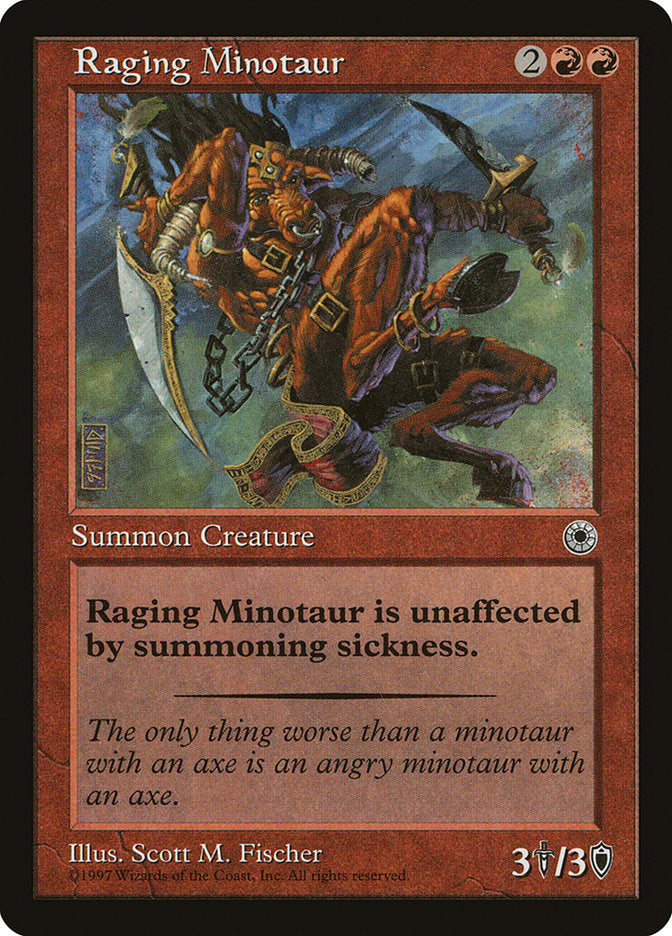 Raging Minotaur [Portal] | Card Citadel