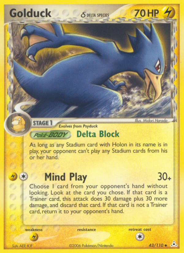 Golduck (43/110) (Delta Species) [EX: Holon Phantoms] | Card Citadel