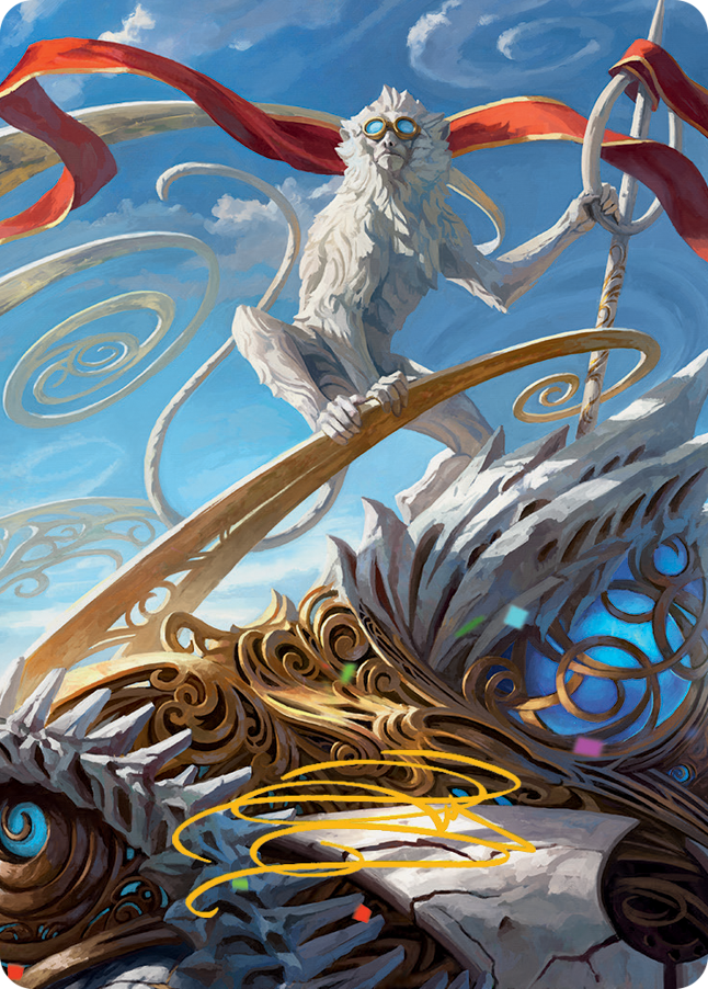 Ragavan, Nimble Pilferer Art Card (Gold-Stamped Signature) [March of the Machine Art Series] | Card Citadel