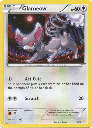 Glameow (1/30) [XY: Trainer Kit 3 - Pikachu Libre] | Card Citadel