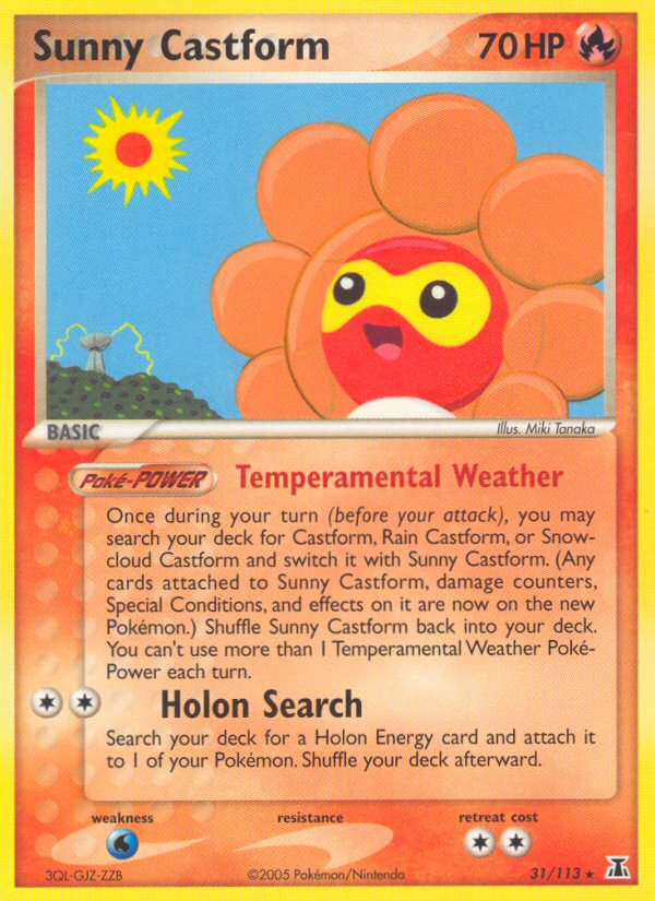 Sunny Castform (31/113) [EX: Delta Species] | Card Citadel