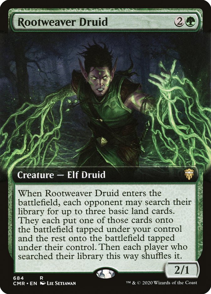 Rootweaver Druid (Extended Art) [Commander Legends] | Card Citadel