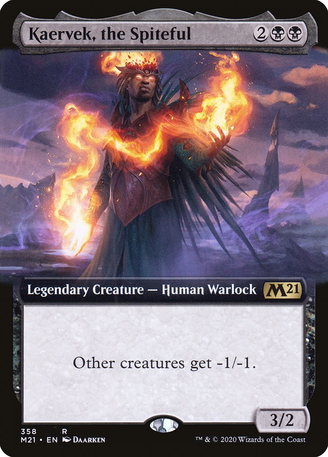 Kaervek, the Spiteful (Extended Art) [Core Set 2021] | Card Citadel