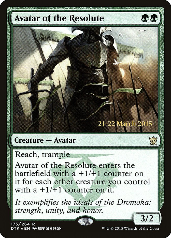 Avatar of the Resolute [Dragons of Tarkir Promos] | Card Citadel